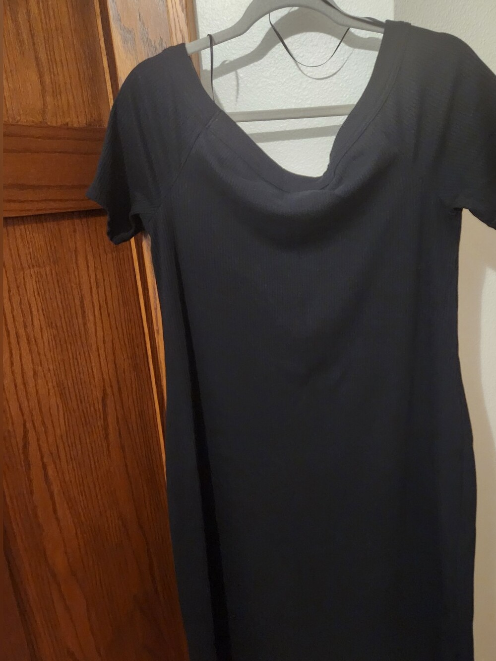 Target Black Short-Sleeve Scoop Neck Dress
